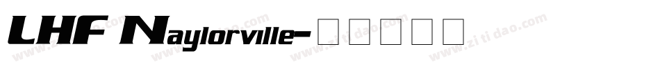 LHF Naylorville字体转换